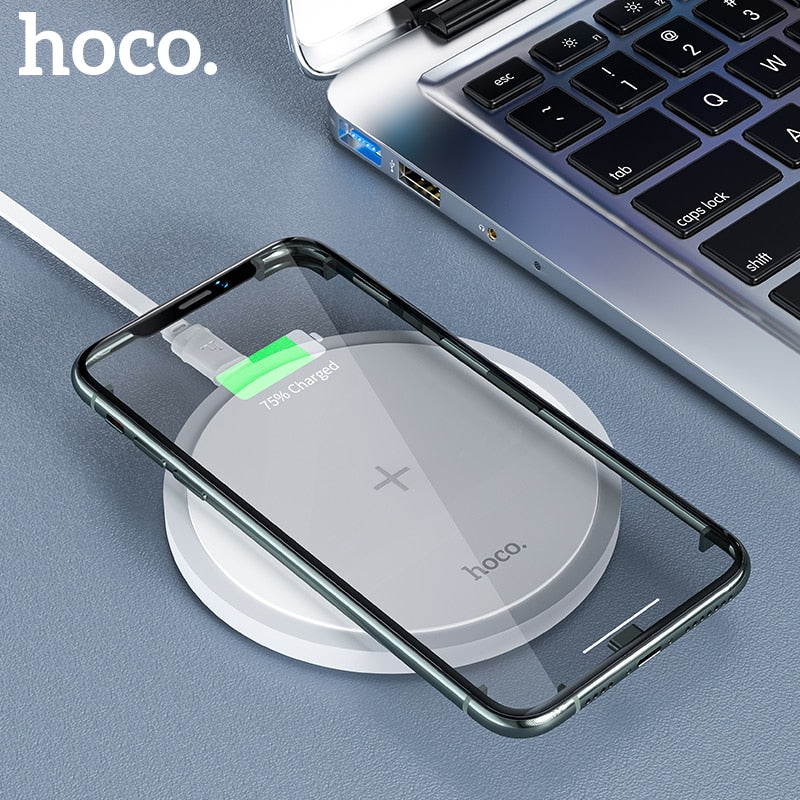 HOCO 15W Fast Wireless Charger qi Wireless Charging Pad For iPhone 12 11 Pro X Xs Max Xiaomi mi 10 Samsung S10 S20 Note 20