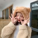 Gorros de invierno para mujer, gorros con orejeras de piel polar con orejas bonitas, gorros de esquí lisos y lisos para mujer, gorros rusos para mujer, gorros de trampero para mujer