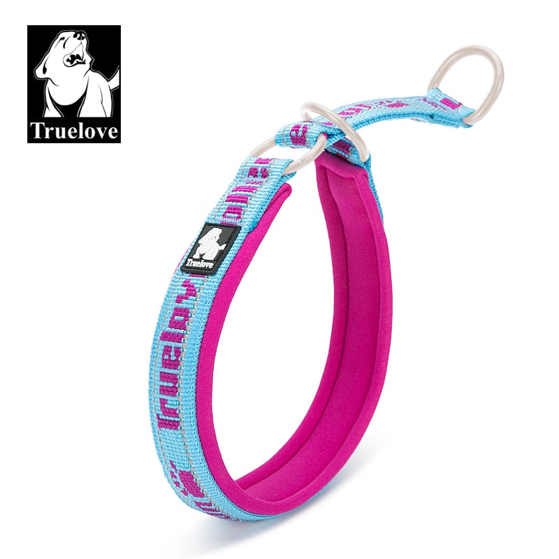 Truelove Hundehalsband mit weichem Schlupf, reflektierend, verstellbar, mit P-Kette, Choke-Halsband, Hundetraining für kleine, mittelgroße und große Hunde