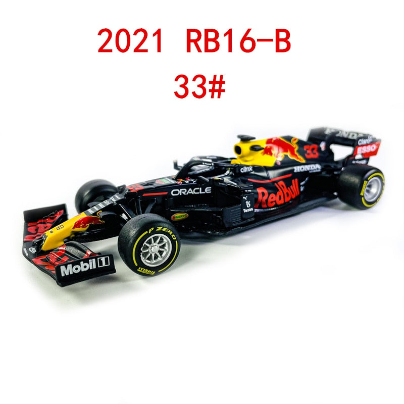 Bburago 1:43 2021 F1 Red Bull Racing RB16B 33# Verstappen 11# Sergio Perez Formel-1-Simulationslegierung, Super-Spielzeugautomodell