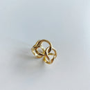 Silvology 925 Sterling Silver Weave Wide Chain Rings 18K Gold Openwork High Quality Minimalist Rings for Women Elegant Jewelry