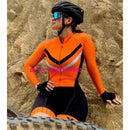 Women XAMA Pro Cycling Jumpsuit Long Sleeve Bike Skinsuit Bodysuit MTB Cycling Clothing Jumper Undefined