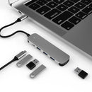 USB C Hub Dockingstation Aluminiumlegierung Typ C auf USB3.0 4K HDMI SD PD TF für Macbook Pro HP DELL Surface Lenovo Samsung