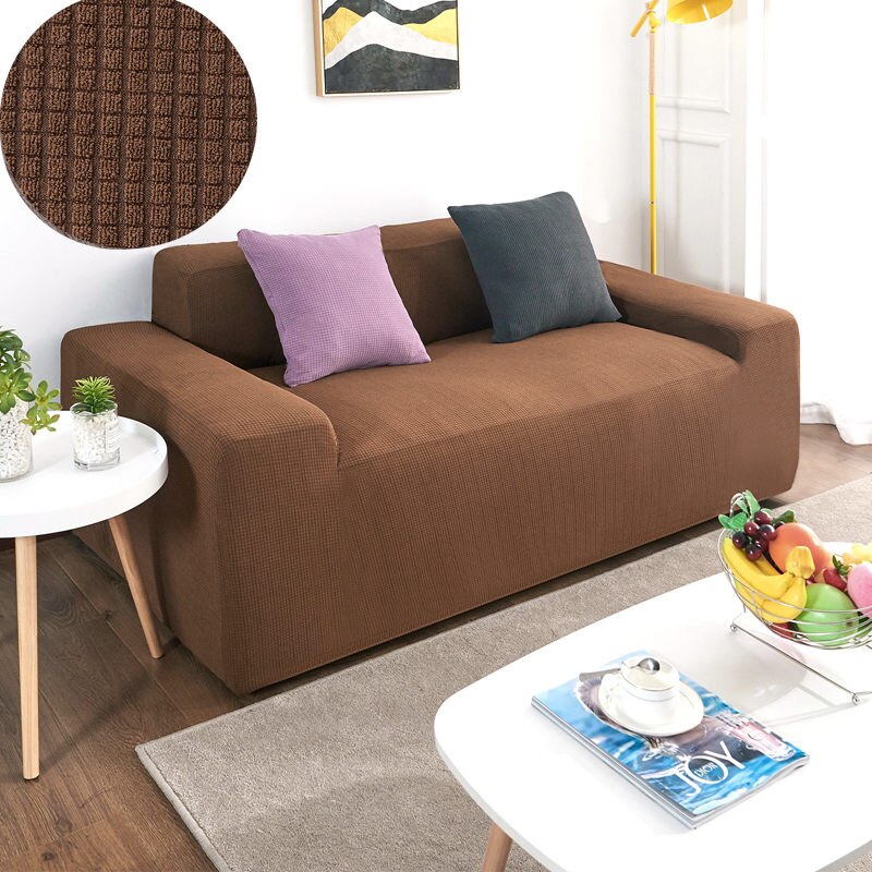 Funda de sofá de tela Polar supersuave, fundas de sofá elásticas para sala de estar, fundas de sofá para sofás, funda de sofá de esquina