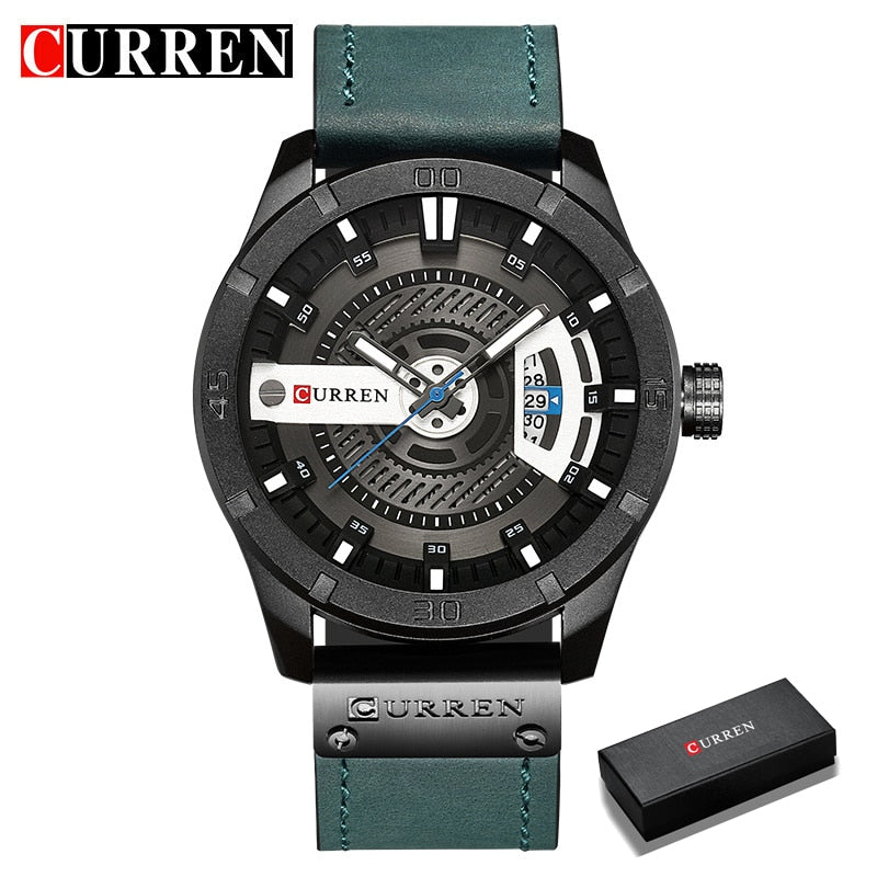 CURREN Hot Fashion Creative Watches Casual Military Quartz Sports Wristwatch Display Date Male Clock Hodinky Relogio Masculino