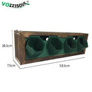 Kreative dekorative Hängetöpfe Hydrokultur Holz Blumenkasten Fotorahmen Blumentopfhalter Vertikale Gartenwand Kunststoff Pflanzer