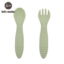 Let's Make 1Set Baby Feeding Anti-slip Pads Two-sided Suction Cup Children Silicone Baby Feeding Bowl Dish Mats Coaster for Kids