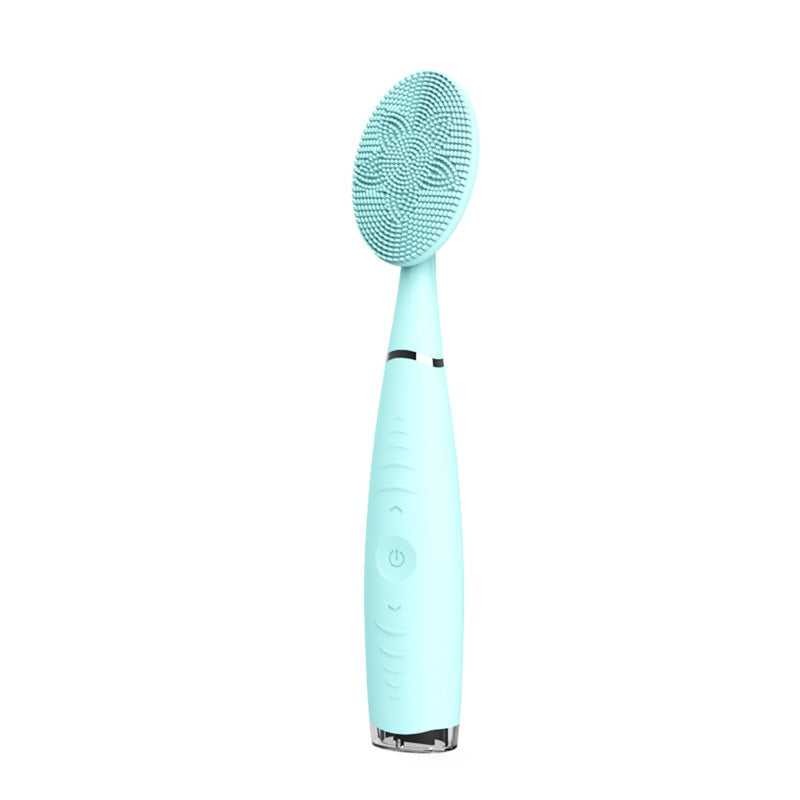 Facial Cleaning Brush Electric Cleaning Brush USB Rechargeable Waterproof Silicone Pore Cleaner Skin Massage Facial Cleansing