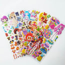 9pcs/set Stickers DIY Cute Stickers Children Puzzle Games Make-a-Face Princess Animal Dinosaur Assemble Toys for Girls Training