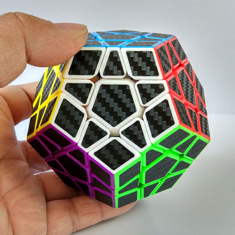 ZCUBE 3x3 wumofang Carbon Fiber Sticker Magic Puzzle Cubo Magico Cube Brain Teaser Dodecahedron Professional Educational Toy