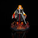 25cm Demon Slayer Rengoku Kyoujurou figuras de acción juguetes GK Anime Kimetsu No Yaiba PVC modelo figurita muñecas de juguete