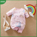ABEBE Elephant Print Baby Boy Rompers Cute Baby Girl Jumpsuit For Kids Children Overalls Ramper Newborn Baby Boy Summer Clothes