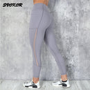 SVOKOR Geometric Yoga Set Breathable Fitness Sports Suit Sports Bra High Waist Women Gym Leggings Workout Pants Sportswear