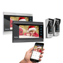 TMEZON 1080P Video Door Phone Home Intercom System Wireless WiFi Smart IP Video Doorbell 7 Inch with  Wired Doorbell TUYA APP