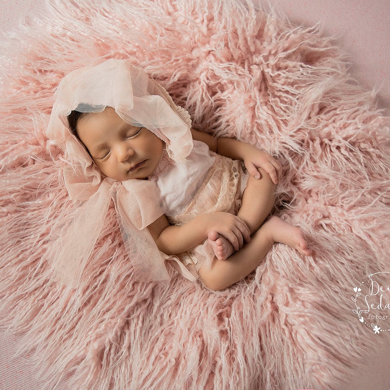 D &amp; J atrezos para fotografía de recién nacidos mantas De piel De bebé suave mantas De fondo De piel sintética lindos niños pequeños fotografía De bebé fotografía