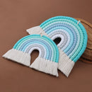 Nodic Style 8 Lines Hand-woven Rainbow Macrame Tapestry Baby Boys Baby Girls KIds Room Decor Wall hanging Decor Toys Home Decor