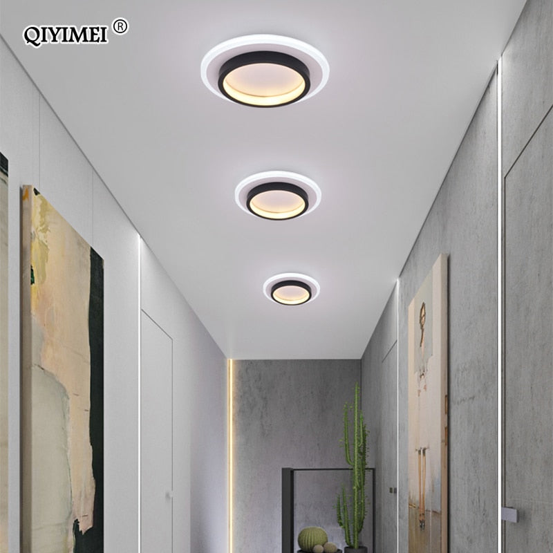 Moderne LED-Deckenleuchten, rund, quadratisch, für Schlafzimmer, Küche, Gang, Korridor, Innenlampen, Leuchten, Lüster, Lampadari Dero