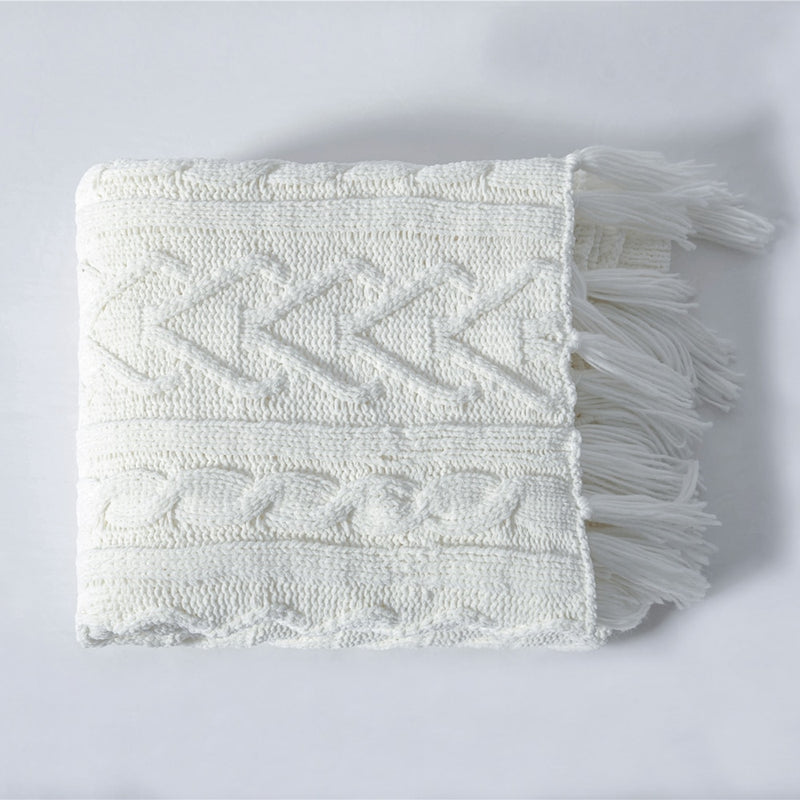 Marca REGINA, mantas tejidas de chenilla, estilo escandinavo, diseño de flecos torcidos con corazón de amor, manta gruesa suave y cálida para sofá cama
