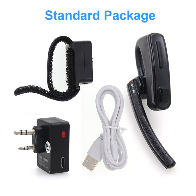 Walkie Talkie Handsfree Wireless-compatible Earpiece Wireless Headphone For UV-82 UV-5R Moto Bike Headsets AC-BHERDT-K1