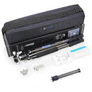 Trípode de fibra de carbono para cámara Trípode compacto ligero profesional para soporte de cámara de viaje con cabezal de bola central de baja gravedad