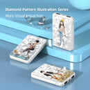 Slim Power Bank 5000mAH Mobile Charger Cartoon Powerbank Diamond Surface 5000 Power Bank Lovely For Iphone12 Samsung