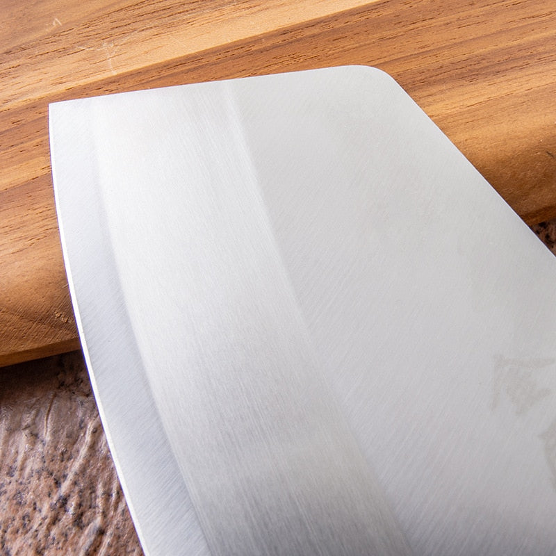 SHUOJI 4Cr13 Chef Knife 7 inch Chinese Kitchen Knives Meat Fish Vegetables Slicing Knife Super Sharp Blade Rosewood Cleaver