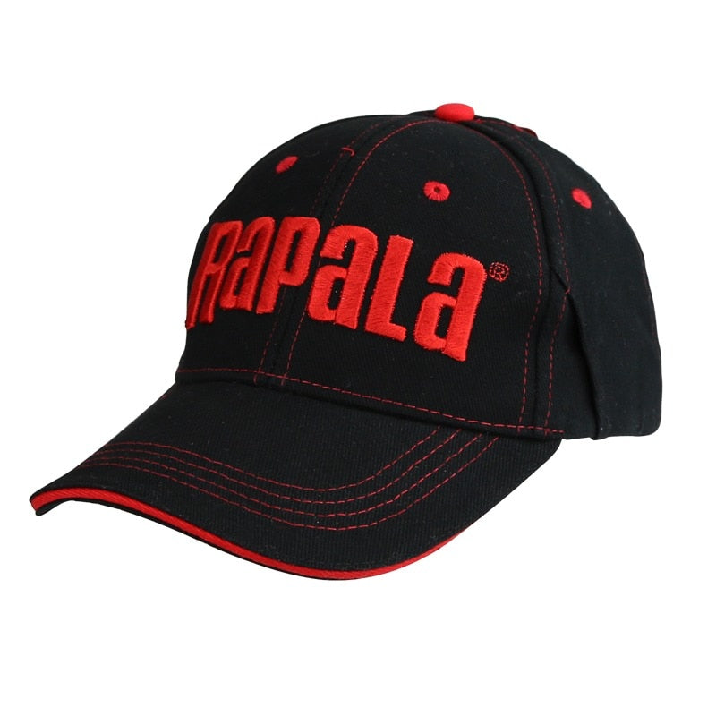 RAPALA Angelhut mit 3D-Logo, Angelkappe, atmungsaktiv, Outdoor-Sport, Visier, Baseball-Golfkappe, verstellbar, Sommerhut, Angelgerät