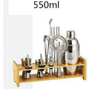 Cocktail Shaker Bar Set Plactic&Wood Holder Stainless Steel Copper Plated Cocktail Shaker Bartender browserKit Bars Set Tools