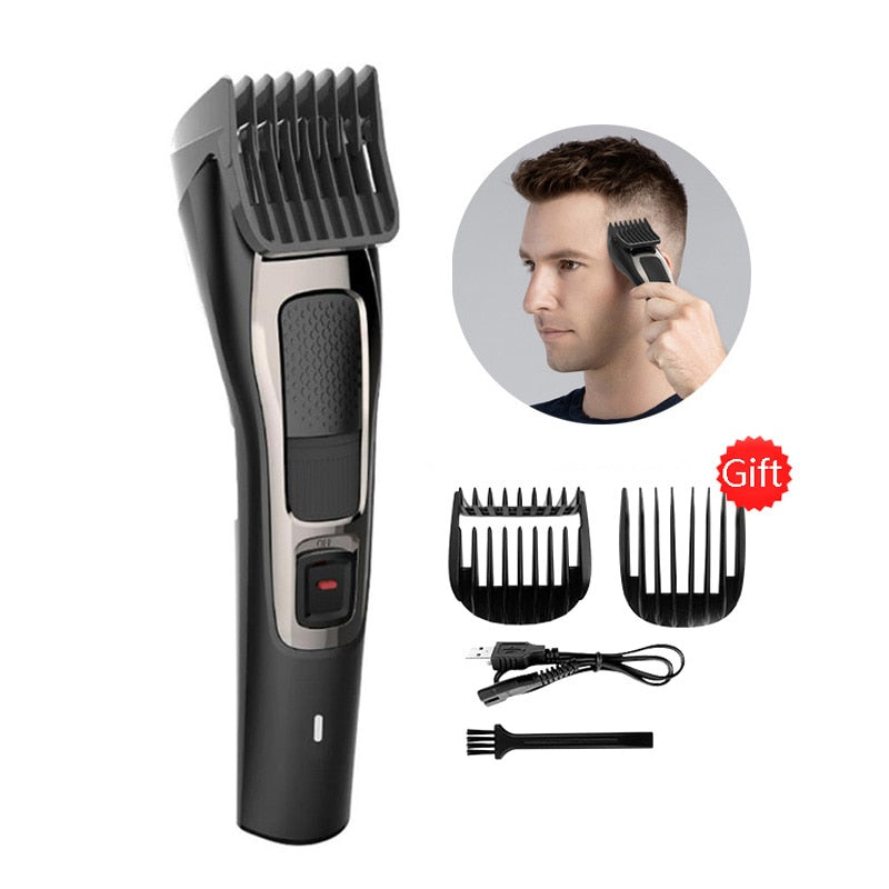 Máquina para cortar cabello de peluquero ENCHEN, Kit profesional, cortadora de cabello eléctrica inalámbrica recargable para hombres, corte de cabello automático