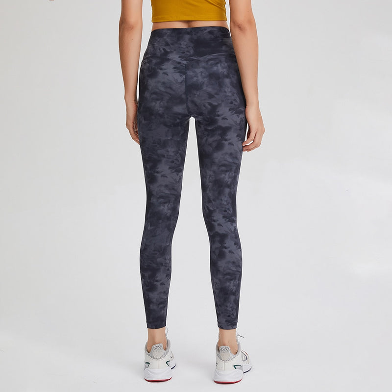 SHINBENE CLASSIC 3.0-TIE DYE Naked Feel Fitness Workout Legging Women No Camel Toe Yoga Pants Sport Gym Legging 2-12