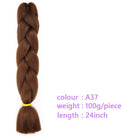 Black Star Hair Ombre Jumbo Extensiones de cabello trenzado Trenzas retorcidas de 24 pulgadas Fibra de cabello sintético para trenzado retorcido para mujeres