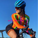 Women XAMA Pro Cycling Jumpsuit Long Sleeve Bike Skinsuit Bodysuit MTB Cycling Clothing Jumper Undefined