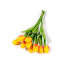 10pcs Tulip Artificial Flower Branch PU Tulipas Flor Artificial Bouquet Real Touch Fake Flower for Wedding Home Table Decoration