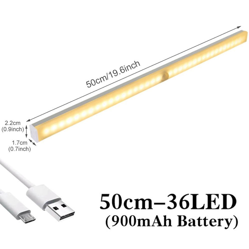 USB/Batterie-Bewegungssensor-Licht unter Schranklicht für Schlafzimmer, Kleiderschrank, Küche, Treppenhaus, Schrank, LED-Licht, Lampe, Heimdekoration