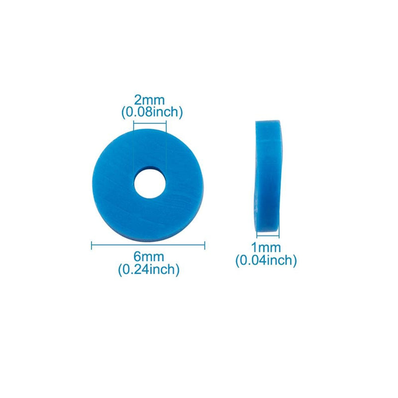 4800 ~ 5280 unids/caja 6mm cuentas redondas planas de arcilla polimérica Chip disco espaciador suelto cuentas Heishi hechas a mano para hacer joyería DIY pulsera