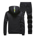 Tracksuits Men Sweatshirt Sporting Sets Winter Warm Thick Casual Fleece Suit Jacket+Pants 2PCS Men&