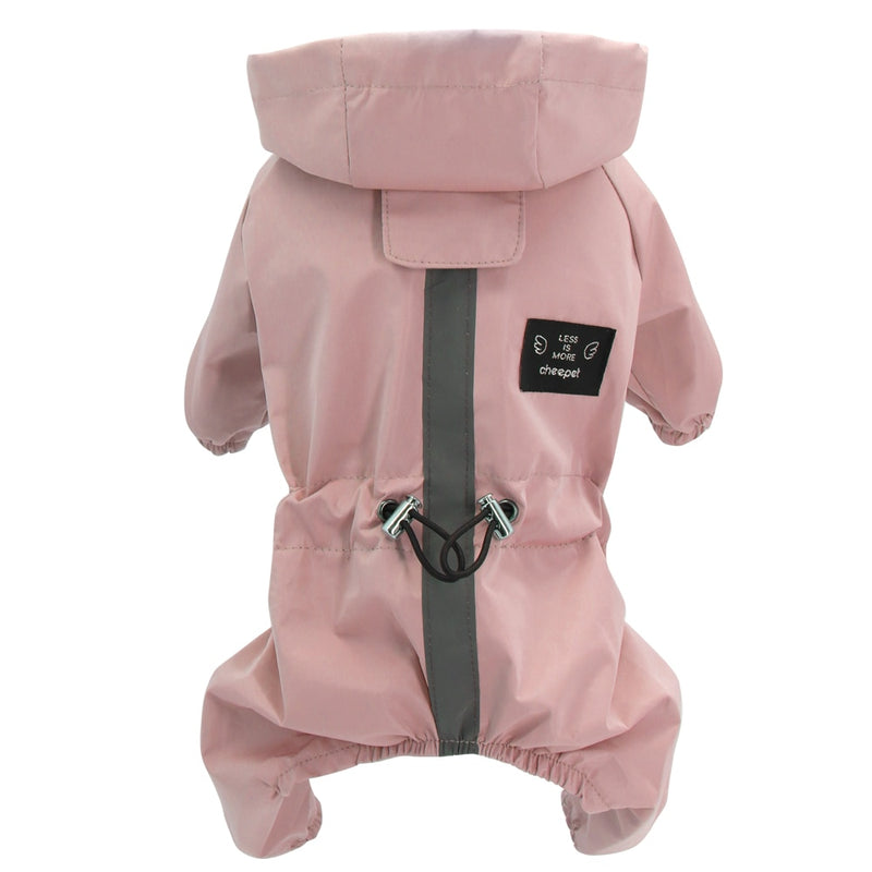 Reflective Dog Raincoat Waterproof Dog Rain Jacket Coat Clothes Small Medium Dogs Hoodies Jumpsuit Raincoats French Bulldog