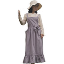 2022 New Retro Medieval Cotton Linen Cooking Kitchen Aprons For Woman Dress Flower Shop Smock Hairdresser Bib Garden Overall