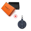 Contact's Crazy Horse Leather Men's Coin Purse Multifunctional Mini Wallet Vintage Small Money Bags for Earphone Free Engraving