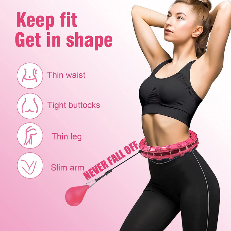 Fitness Ring Adjustable Sport Hoops Abdominal Thin Waist Exercise Detachable Massage Fitness Hoops Gym Home Training Weight Loss