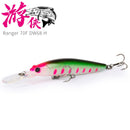 TSURINOYA Floating Minnow DW68 70F Fishing Lure 70mm 5.2g Ranger Profession Hard Lure Jerkbait Crankbaits Swimbait Wobblers Bait