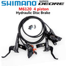 SHIMANO DEORE M6100 2 piston M6120 4 piston Brake MTB Mountain Bikes Hydraulic Disc Brake MTB BR BL-M6100 DEORE Brake Left Right