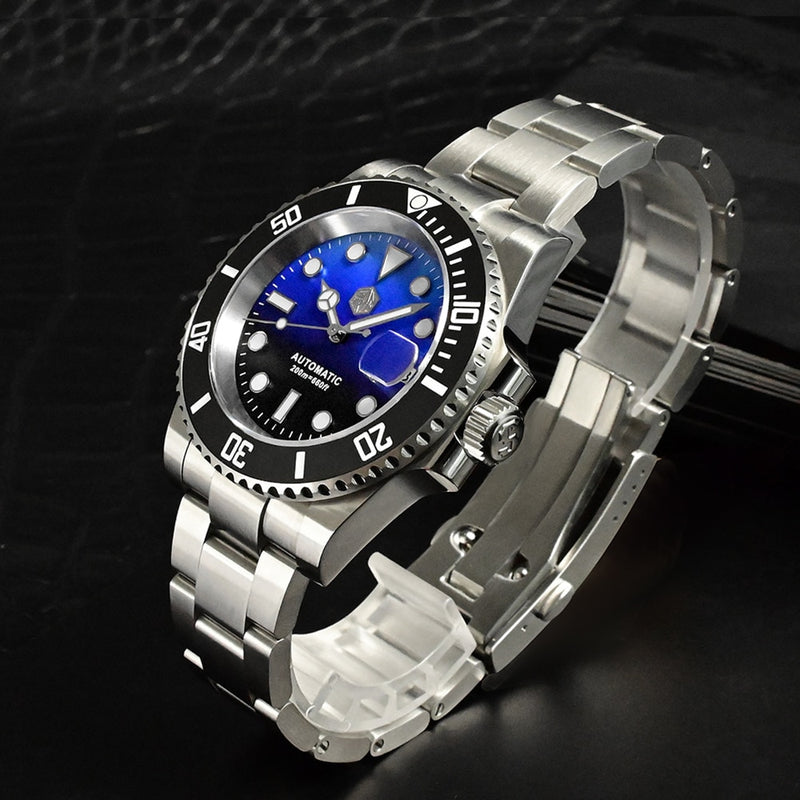 San Martin 40,5mm Water Ghost V3 Sub Diver reloj de lujo para hombre NH35 relojes de pulsera mecánicos automáticos de negocios zafiro 20Bar Lumed
