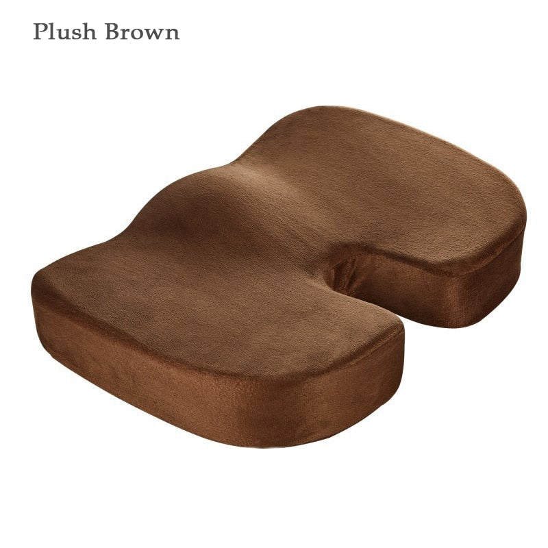 Orthopedics Hemorrhoids Seat Cushion Memory Foam Car Rebound Cushion Office Chair Lumbar Support Pain Relief Breathable Pillow