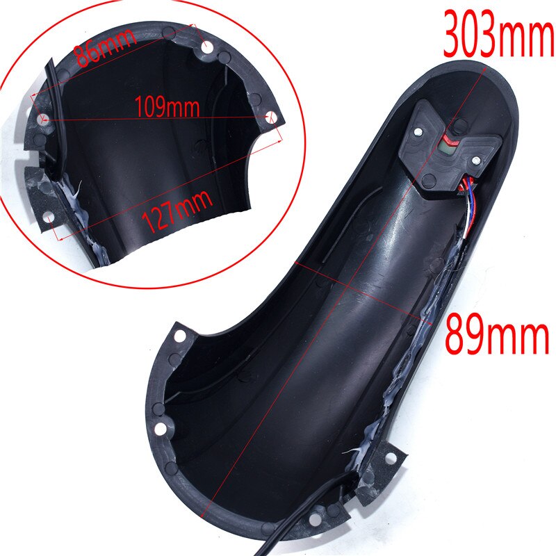 Electric Scooter Fender with Taillight Scooter Wings Rear Mud Guard Support Protection 10 inch Kugoo M4 Kick Scooter Fenders