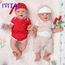 IVITA WB1513 59cm 5210g Original completo de silicona Reborn Baby Dolls ojos abiertos recién nacido vivo riendo bebés juguetes para niños regalo