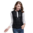 Autumn Duck Down Vest Women's Short Jacket Sleeveless Portable Puffer Vest Coat Female 2021 New Winter Student Waistcoat