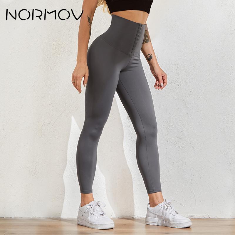 NORMOV, pantalones de Yoga de cintura alta, mallas para Fitness, mallas deportivas elásticas, pantalones deportivos, Push Up, mallas de gimnasio para mujer