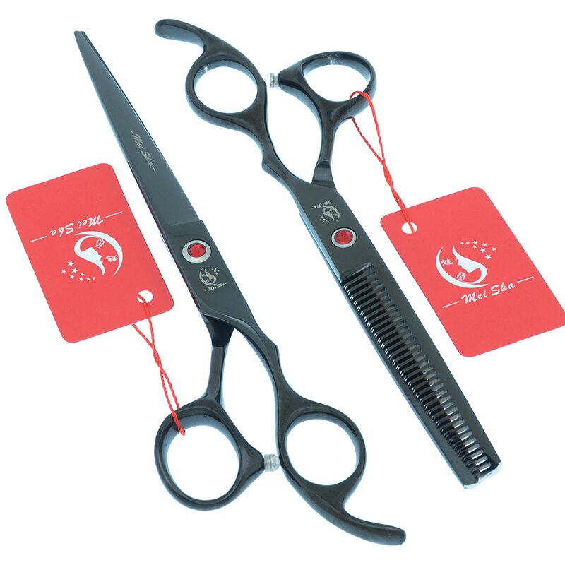 7.0 Inch Big Professional Hairdressing Cutting Scissors 6.5 Inch Thinning Shears Salon Barbers JP440C Blue Hair Tesouras A0132A