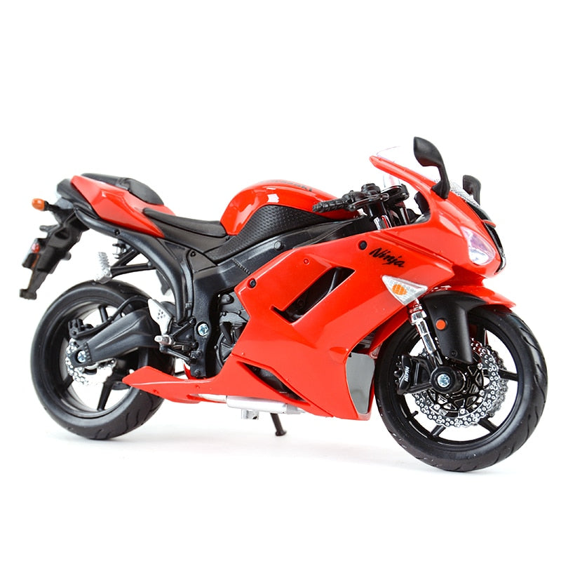 Maisto 1:12 Kawasaki Ninja ZX-6R azul Die Cast vehículos coleccionables pasatiempos motocicleta modelo Juguetes